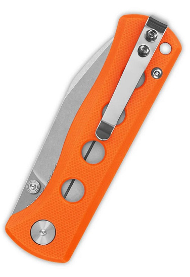 Нож QSP Knife Canary folder G10/14C28N Stonewash/Orange - Фото 2 большая