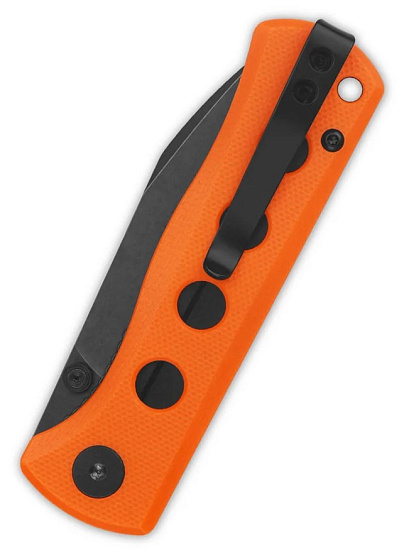 Нож QSP Knife Canary folder G10/14C28N Blackwash/Orange - Фото 2 большая