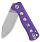 Нож QSP Knife Canary folder G10/14C28N Stonewash/Purple - Фото 4 малая