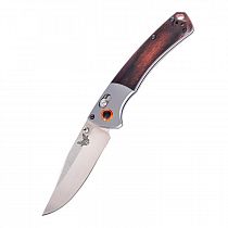 Нож Benchmade Mini Crooked River Dark Brown Wood/Satin