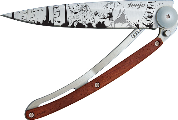 Нож Deejo Tattoo Rosewood Hunting Day - Фото 1 большая