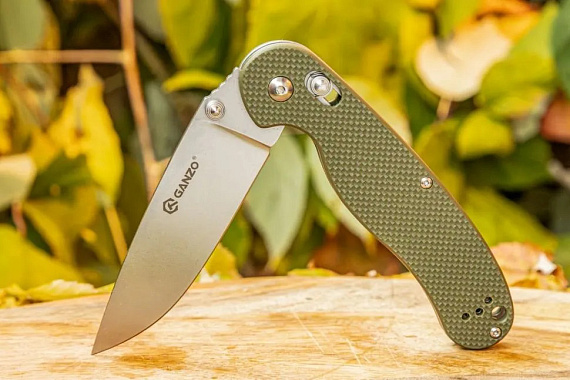 Нож складной туристический Ganzo D727M Green - Фото 6 большая