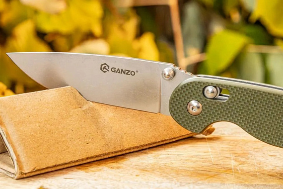 Нож складной туристический Ganzo D727M Green - Фото 7 большая
