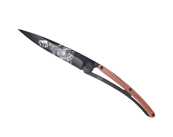 Нож Deejo Tattoo Coralwood Grizzly - Фото 2 большая