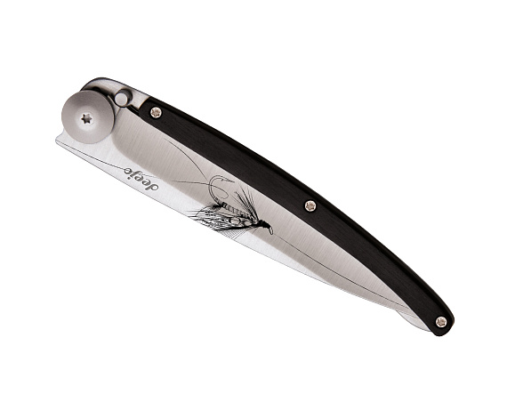 Нож Deejo Tattoo Silver Wilkinson Granadilla Wood - Фото 3 большая