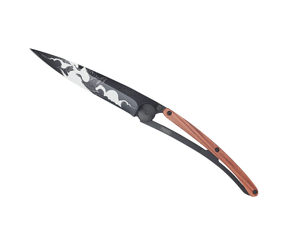 Нож Deejo Tattoo Rosewood The Flight Coralwood - Фото 2 большая