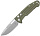 Нож FOX Smarty Auto Tactical Spear N690Co Зелёный - Фото 1 малая