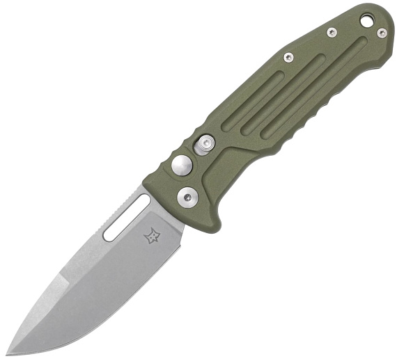 Нож FOX Smarty Auto Tactical Spear N690Co Зелёный - Фото 1 большая