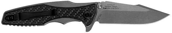 Нож Zero Tolerance K0393GLCF Титан/Карбон CPM-20CV - Фото 2 большая