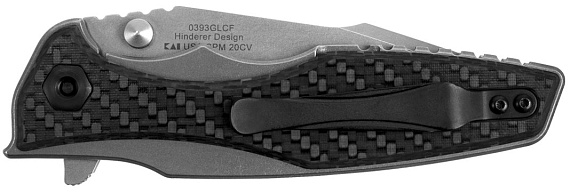 Нож Zero Tolerance K0393GLCF Титан/Карбон CPM-20CV - Фото 3 большая