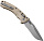 Нож MICROTECH Amphibian Ram-Lok S/E G10/Frag Стоунвош Бежевый - Фото 2 малая