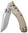 Нож MICROTECH Amphibian Ram-Lok S/E G10/Frag Стоунвош Бежевый - Фото 4 малая