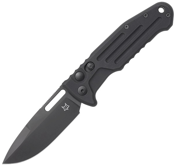 Нож FOX Smarty Auto Tactical Spear N690Co Чёрный - Фото 1 большая