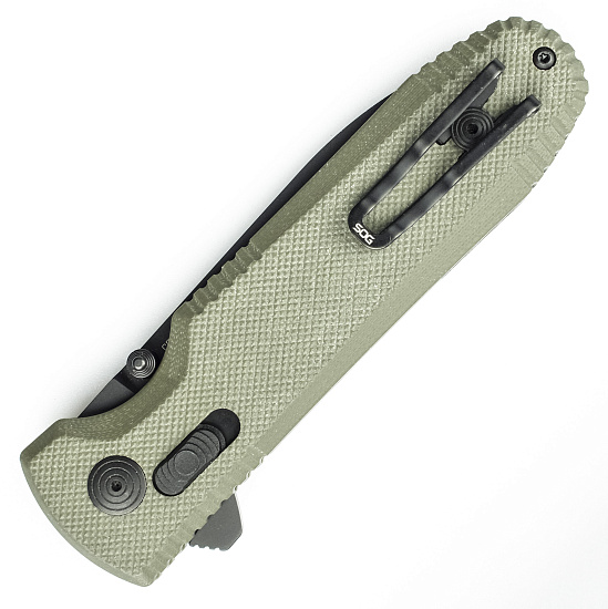 Нож SOG Pentagon Mk3-OD G10 CTS XHP Зелёный/Чёрный - Фото 3 большая