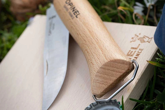 Нож Opinel №10 Бук + штопор - Фото 6 большая
