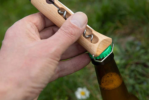 Нож Opinel №10 Бук + штопор - Фото 9 большая