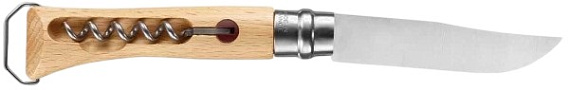 Нож Opinel №10 Бук + штопор - Фото 4 большая