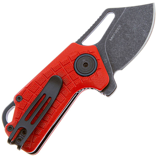 Нож Fox Puck G10/D2 Red - Фото 2 большая