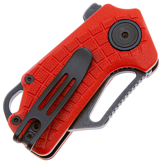 Нож Fox Puck G10/D2 Red - Фото 4 большая