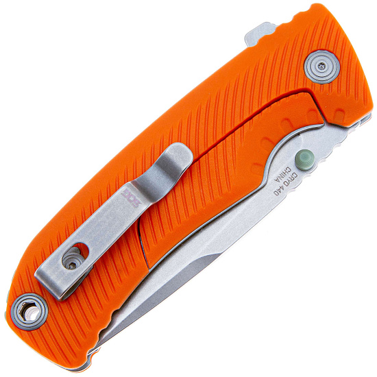 Нож SOG Tellus FLK Blaze GRN клинок CRYO 440C Orange - Фото 4 большая