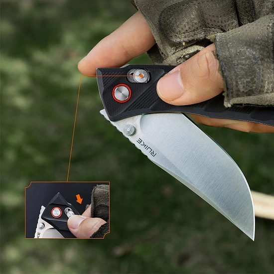 Нож Ruike P856-B Чёрный - Фото 10 большая