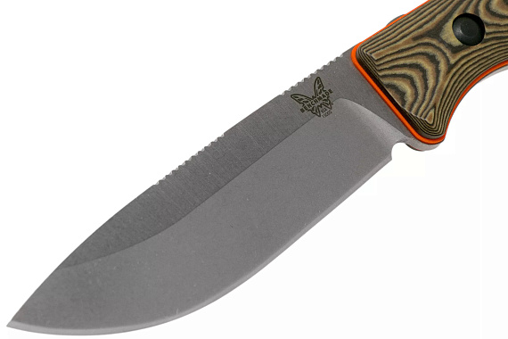 Нож Benchmade Hunt Saddle Mountain Skinner Richlite&G10 Chocolate/Brown/Maple/Orange G10/Satin - Фото 3 большая