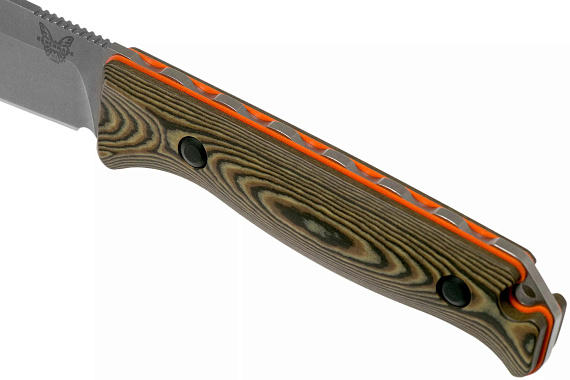 Нож Benchmade Hunt Saddle Mountain Skinner Richlite&G10 Chocolate/Brown/Maple/Orange G10/Satin - Фото 5 большая