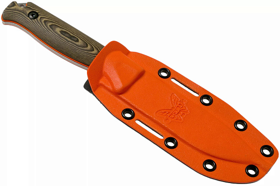 Нож Benchmade Hunt Saddle Mountain Skinner Richlite&G10 Chocolate/Brown/Maple/Orange G10/Satin - Фото 6 большая