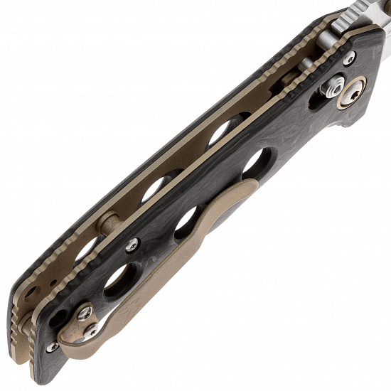 Нож Benchmade Mini-Adamas Black/Polish - Фото 3 большая