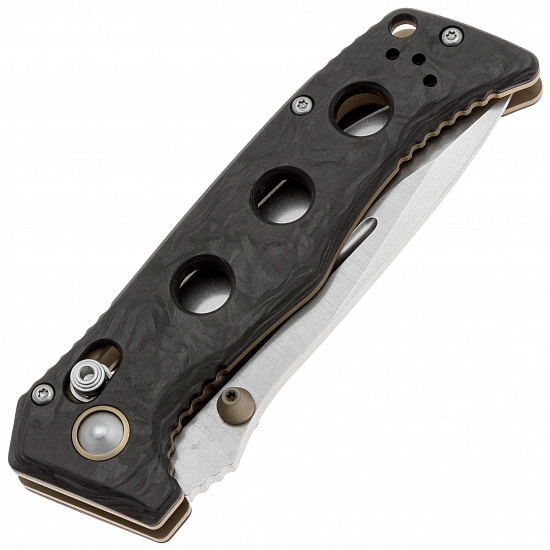 Нож Benchmade Mini-Adamas Black/Polish - Фото 5 большая