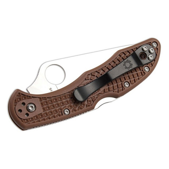Нож Spyderco Delica 4 Brown - Фото 3 большая