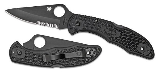 Нож Spyderco Delica 4 Black - Фото 3 большая