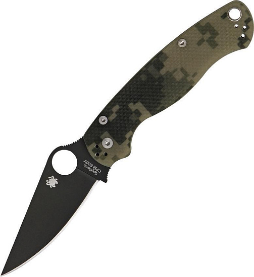 Нож Spyderco Para Military Black Digital Camo - Фото 1 большая