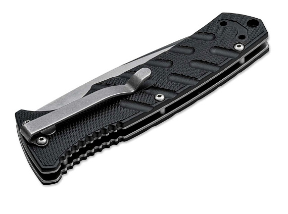 Нож Boker Strike Spearpoint AUS-8 Black - Фото 8 большая