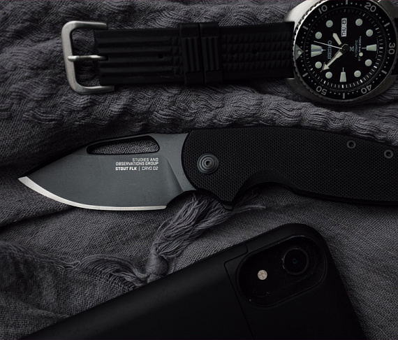 Нож Sog Stout FLK Blackout - Фото 10 большая