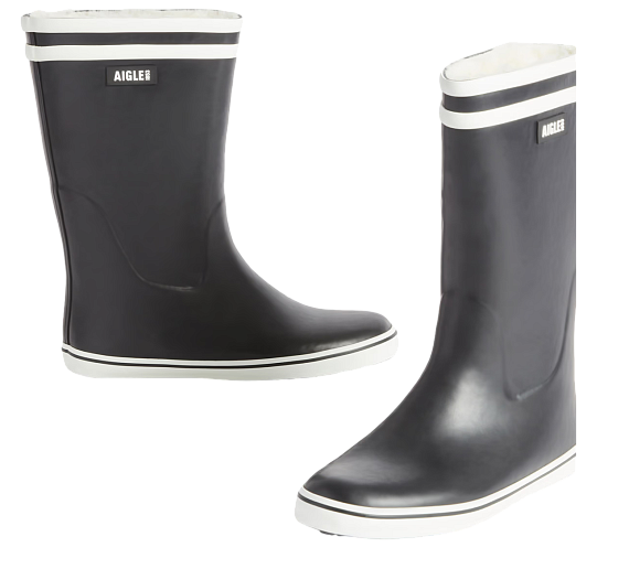 Сапоги женские Aigle Malouine Fur 2 Marine - Фото 2 большая