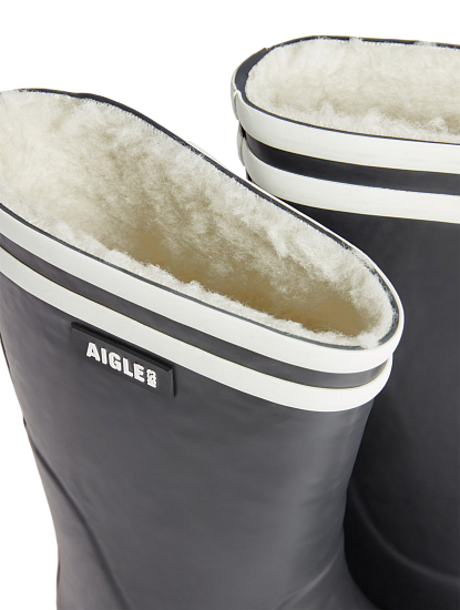 Сапоги женские Aigle Malouine Fur 2 Marine - Фото 6 большая