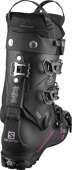Горнолыжные ботинки женские Salomon Shift Pro 90 W Black/Burge - Фото 2 большая