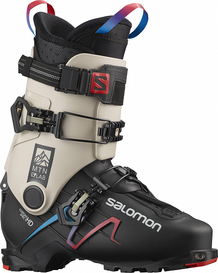 Горнолыжные ботинки Salomon S/Lab Mtn Black/Rainy Day/Red - Фото 1 большая