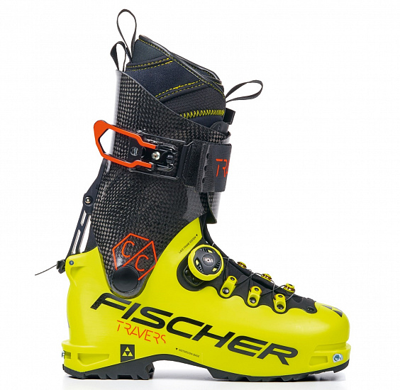 Горнолыжные ботинки Fischer Travers CC Yellow/Carbon - Фото 1 большая