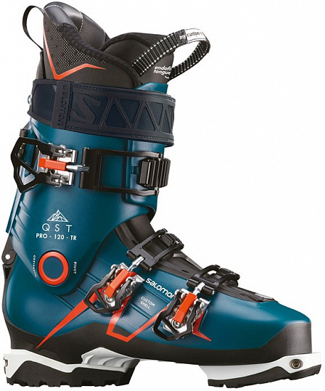 Горнолыжные ботинки Salomon QST PRO 120 TR Blue/Bk/Orange - Фото 1 большая