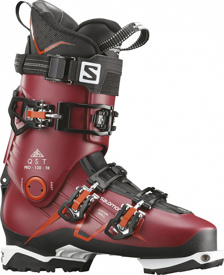 Горнолыжные ботинки Salomon QST PRO 130 TR Pomegranat/Bk - Фото 1 большая