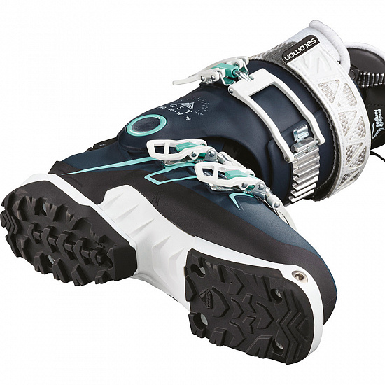Горнолыжные ботинки женские Salomon QST PRO 90 TR Petrol Bl/Bk - Фото 2 большая