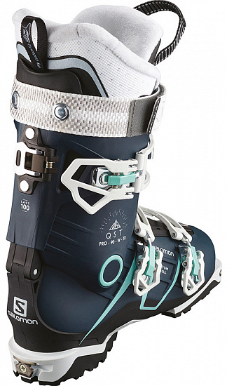 Горнолыжные ботинки женские Salomon QST PRO 90 TR Petrol Bl/Bk - Фото 5 большая
