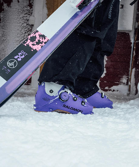 Горнолыжные ботинки Salomon Shift Alpha Boa 130 Ultra Violet/Black - Фото 3 большая