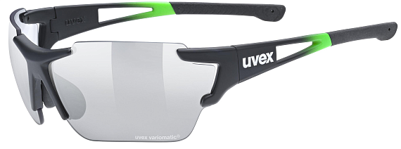 Очки Uvex Sportstyle 803 race V Черный/Зеленый - Фото 1 большая