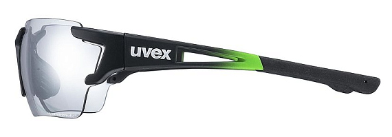 Очки Uvex Sportstyle 803 race V Черный/Зеленый - Фото 3 большая