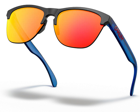 Очки Oakley Frogskins Lite Maverick Vinales Signature Series Prizm Ruby/Matt Black Ink - Фото 2 большая