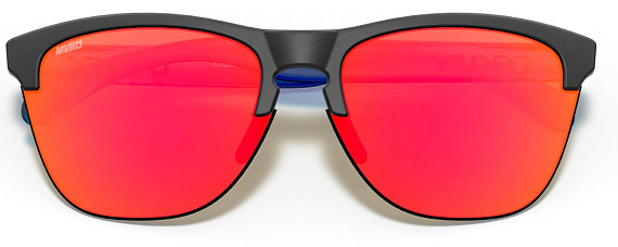 Очки Oakley Frogskins Lite Maverick Vinales Signature Series Prizm Ruby/Matt Black Ink - Фото 4 большая