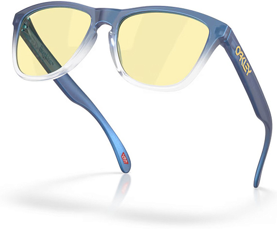 Очки Oakley X Fortnite Frogskins Mtt Cyn/Blu/Clr Shft Fade/Prizm Gaming - Фото 4 большая